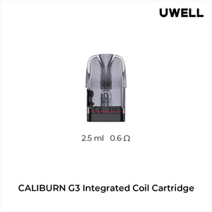 UWELL CALIBURN G3 POD CARTRIDGE 2.5ML / 2ML (4PCS/PACK) - Sydney Vape Supply
